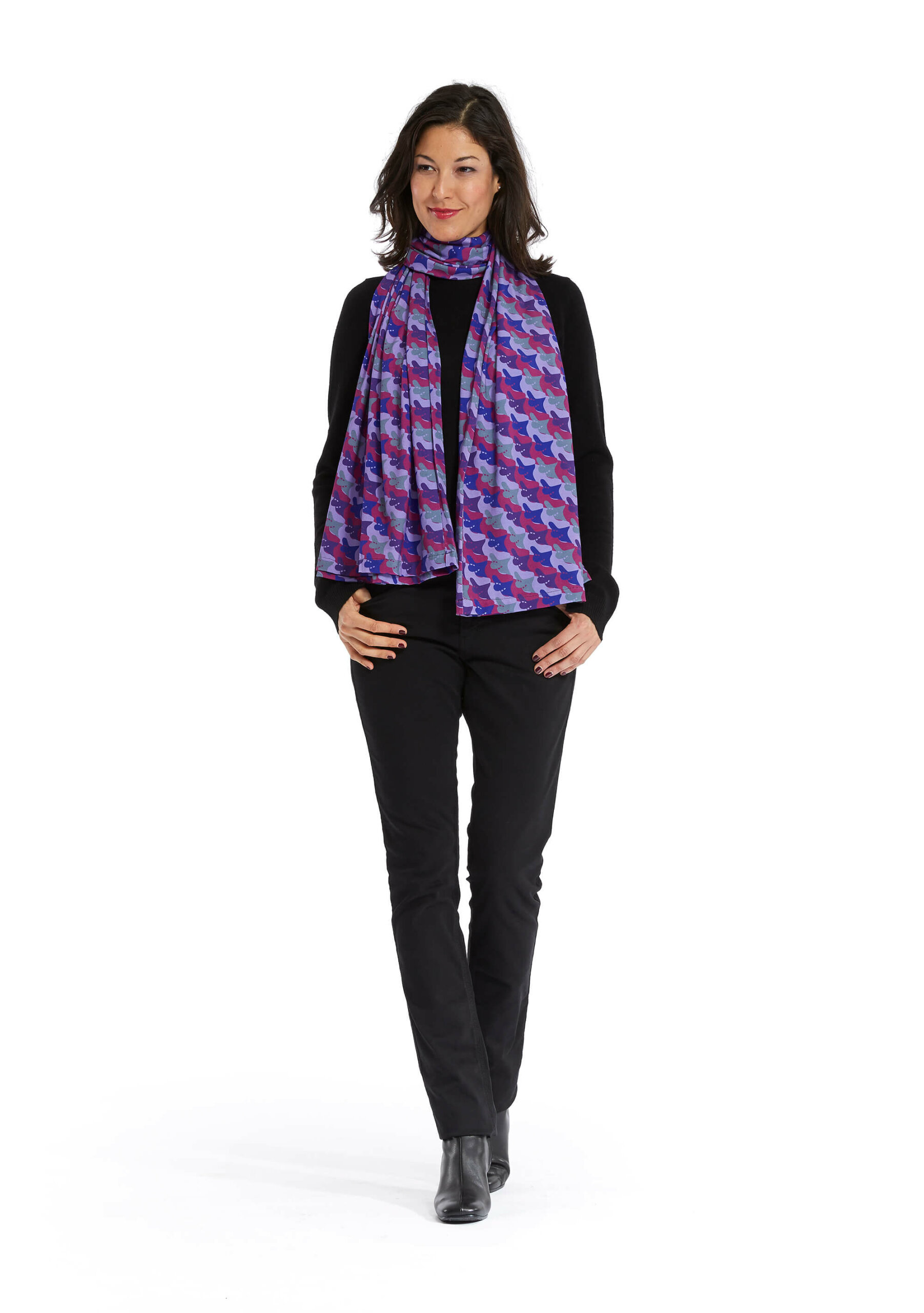 Schal Schuh Print Violet