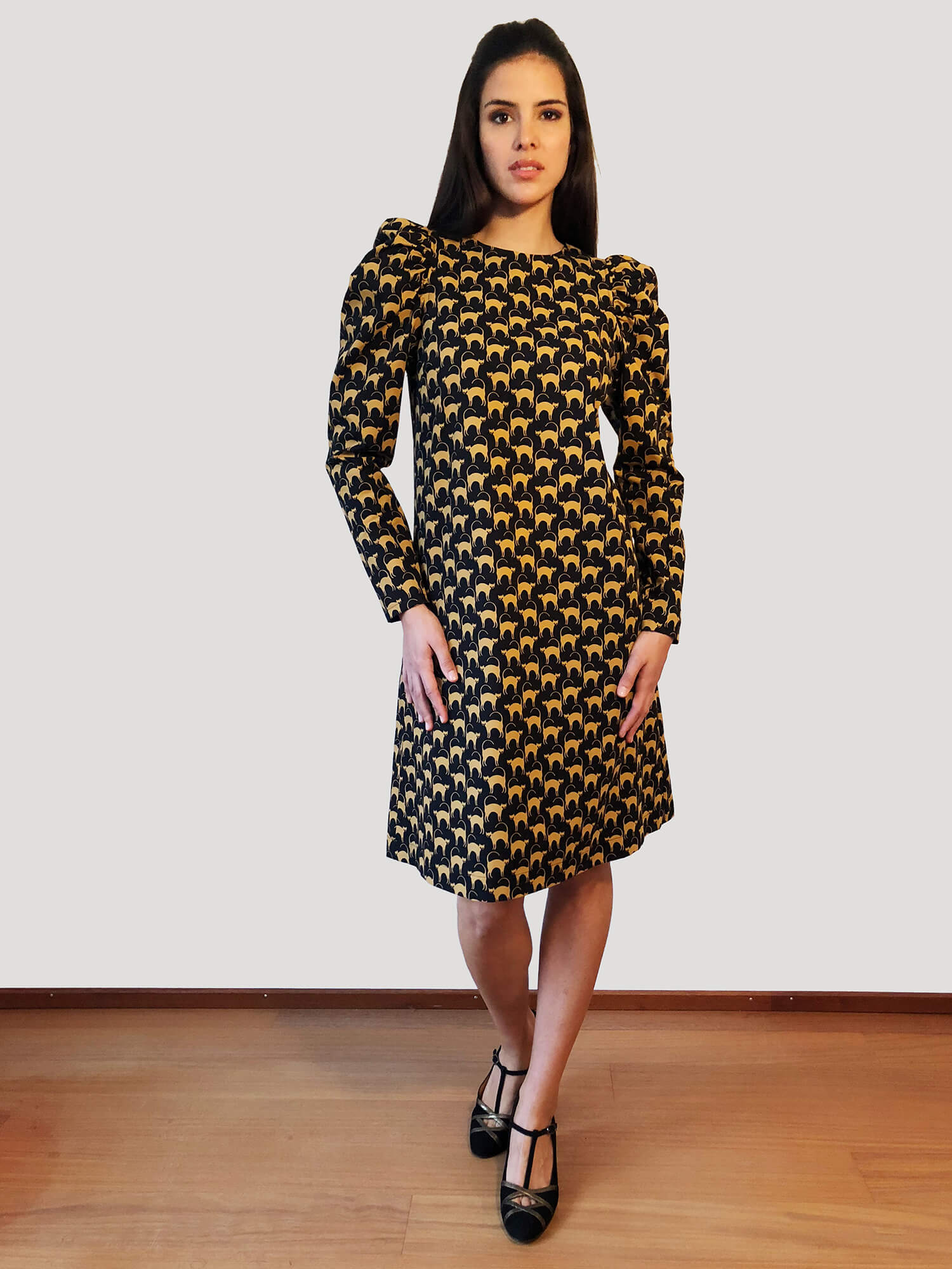 Cats- Dress puffy sleeves