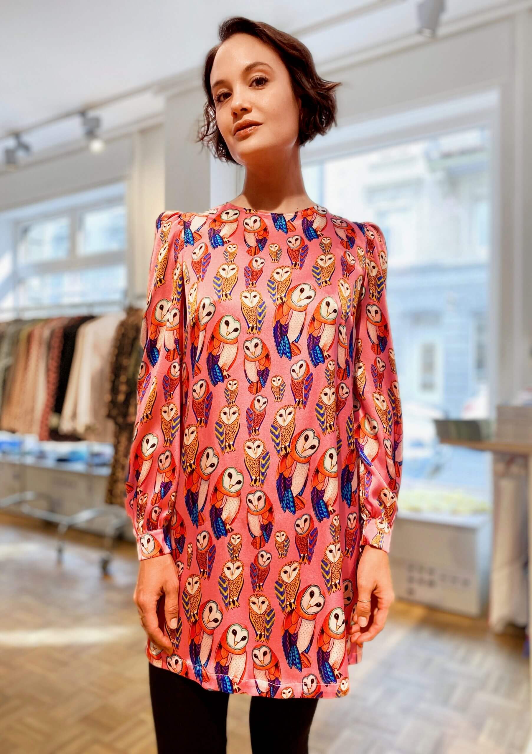 OWLS- Silk Dress Short