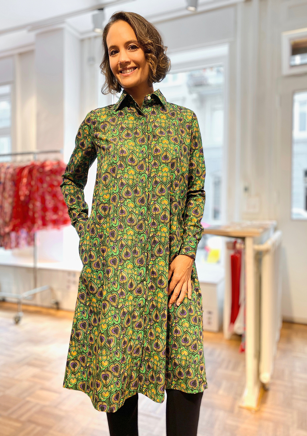 Shirt Long Peacock