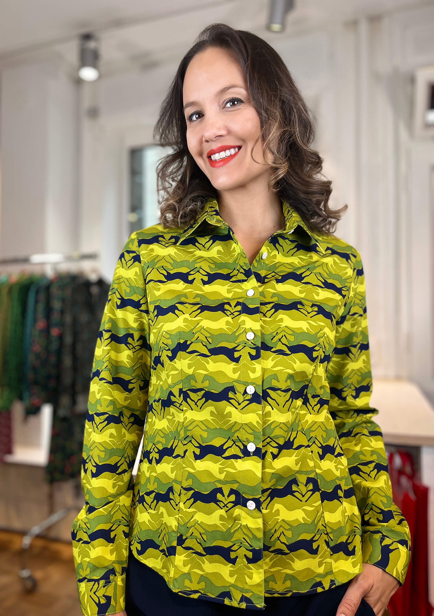 Horses-Blouse Fitted