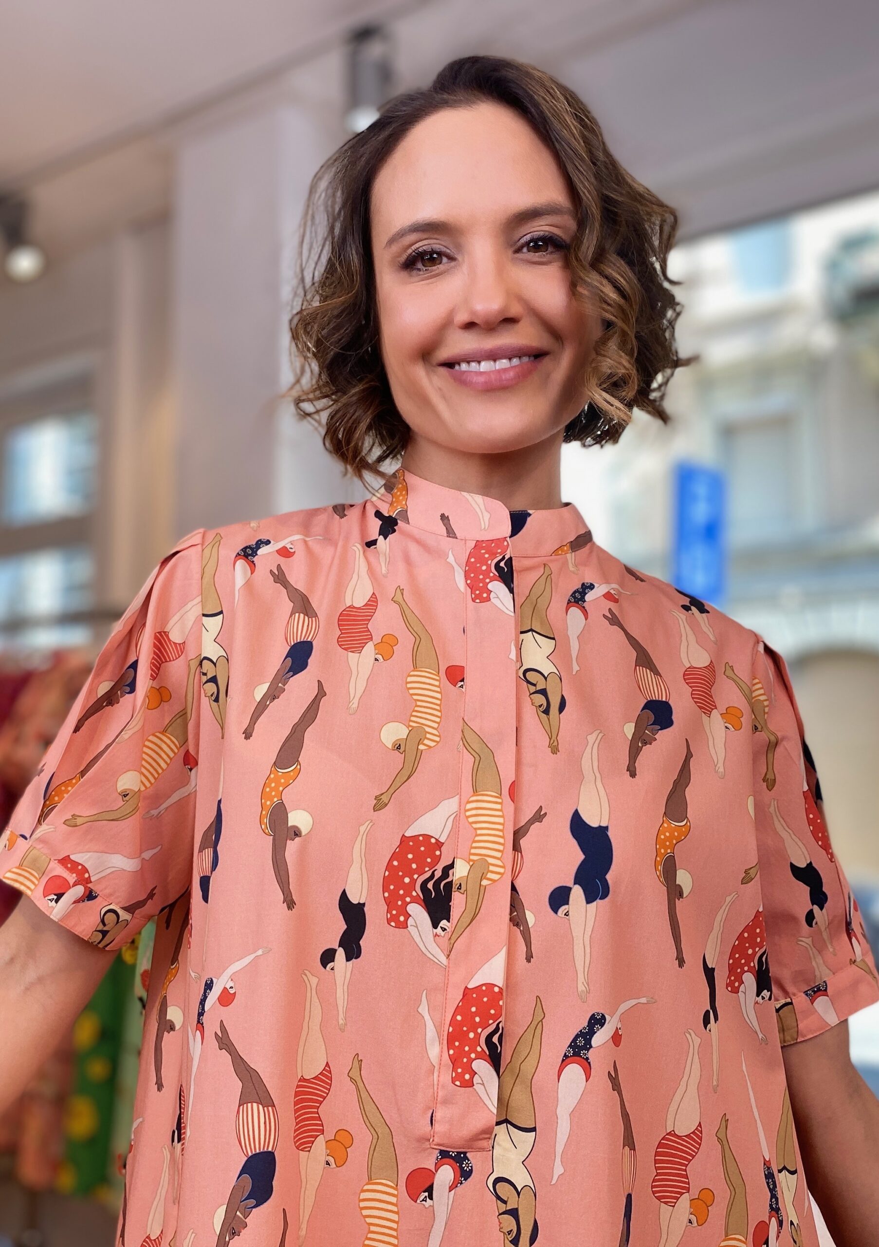Divers-Shirt Long with pleated sleeves