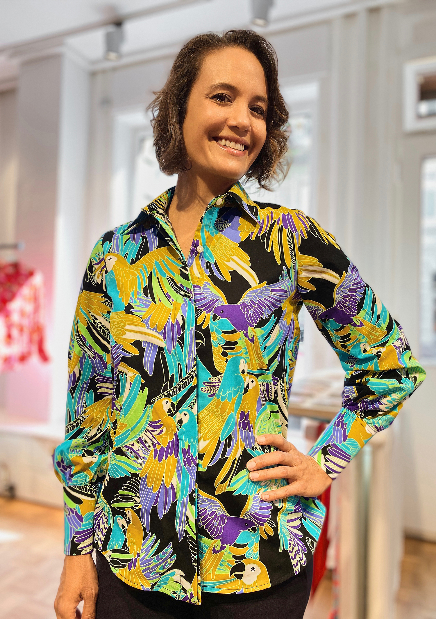 Blouse Cotton Parrot
