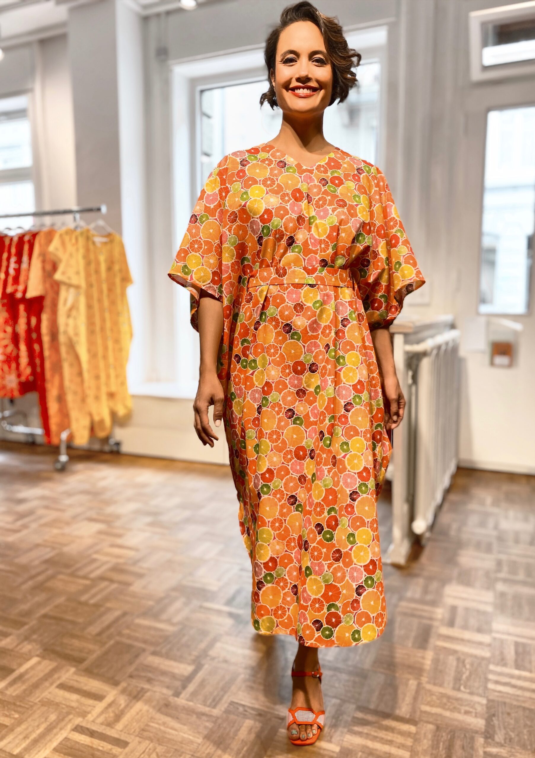 Vitamin C -Kaftan with belt