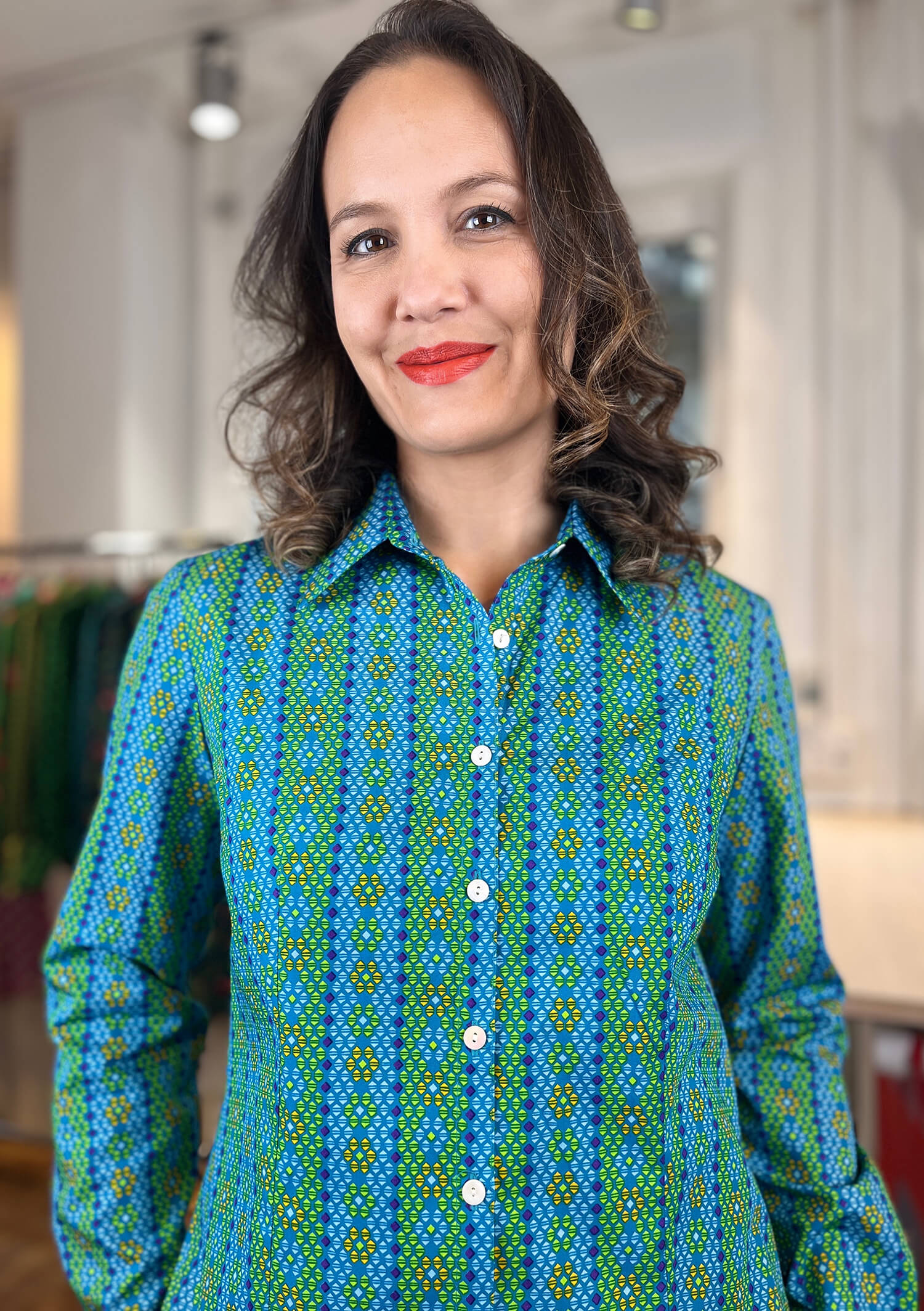 Africa-Blouse Fitted