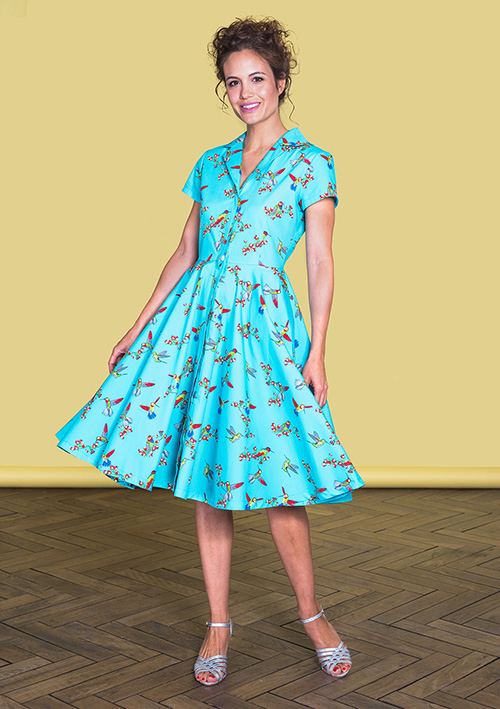 Hummingbirds -Dress Globo