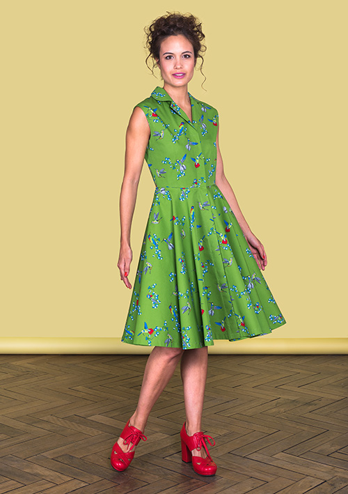 Hummingbirds-Dress Globo