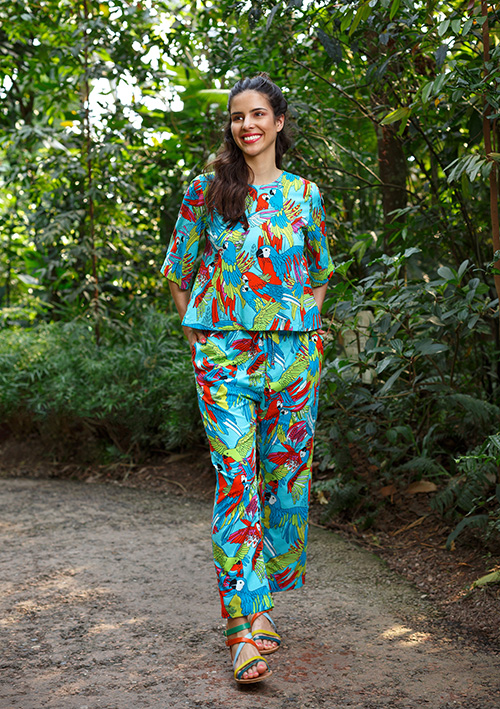 PARROT- BLOUSE & Pants