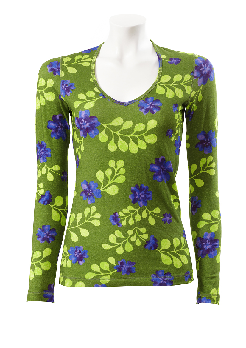 T-Shirt Flor grün