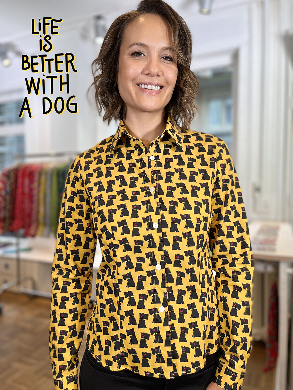 Schnauzer-Shirt fitted