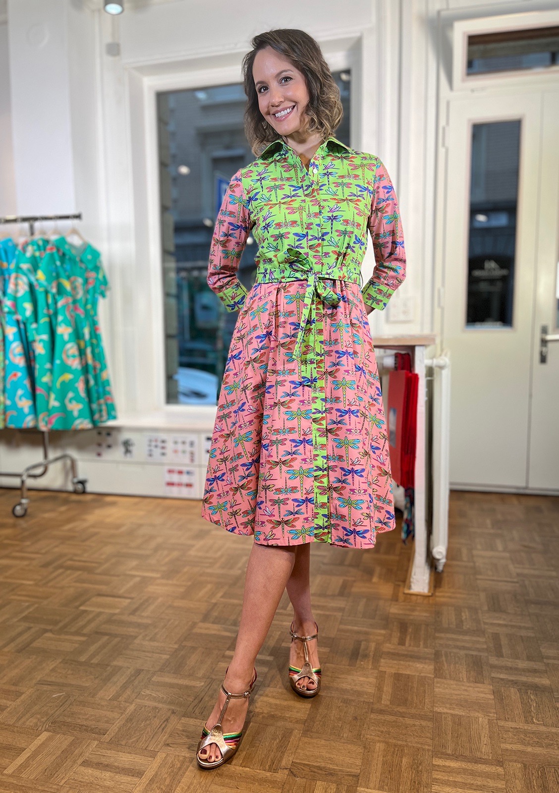 Dragonflies Geometric-Dress two colors