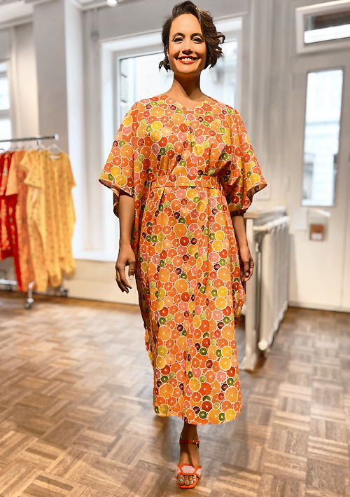 Vitamin C -Kaftan with belt