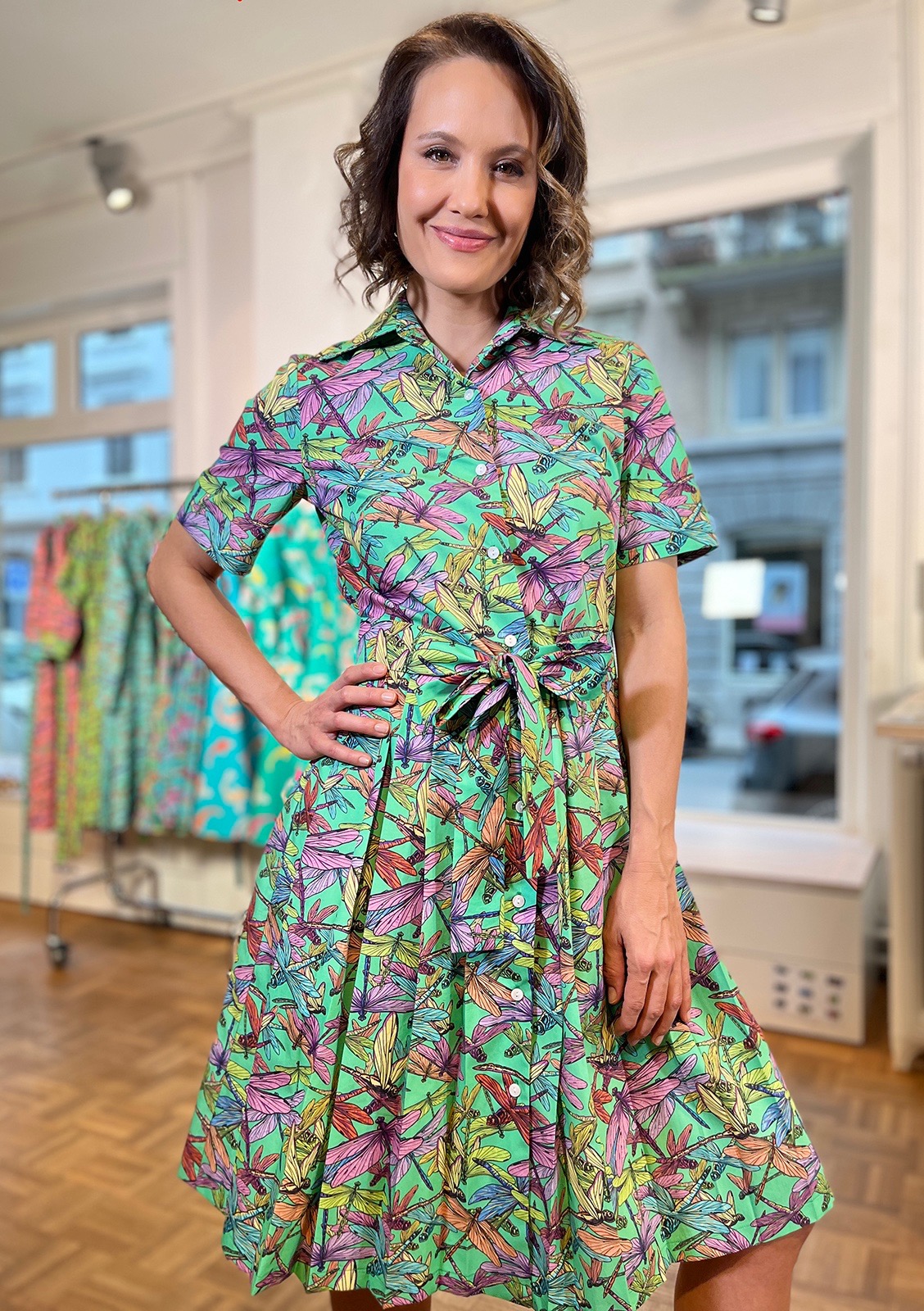 Dragonfly-Dress with Plissee