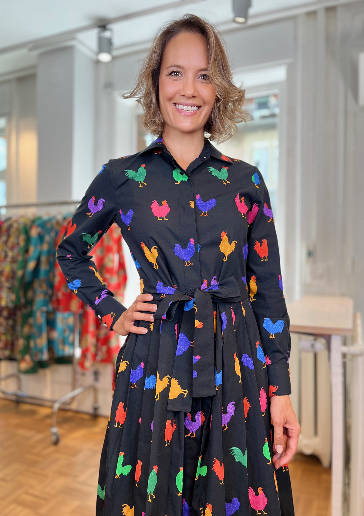 Rooster- Dress with Plissee