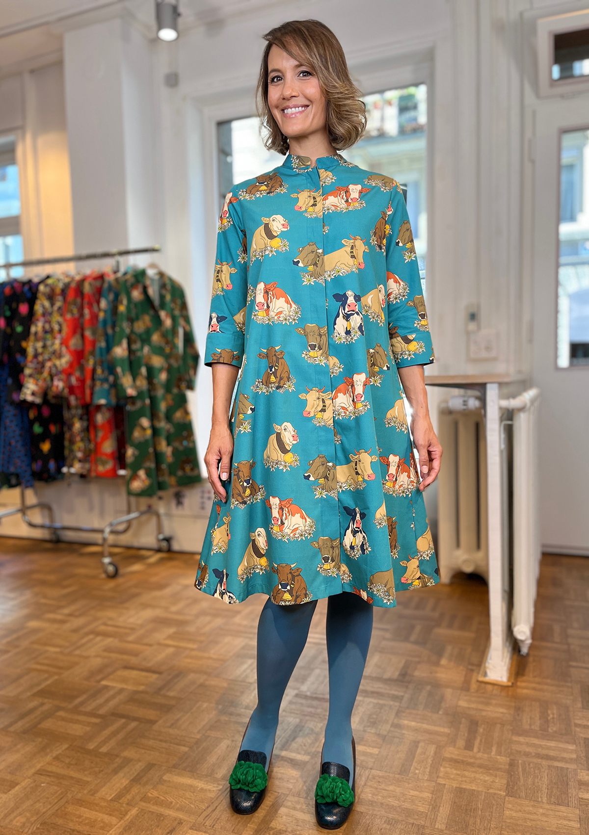 COWS-SHIRT DRESS