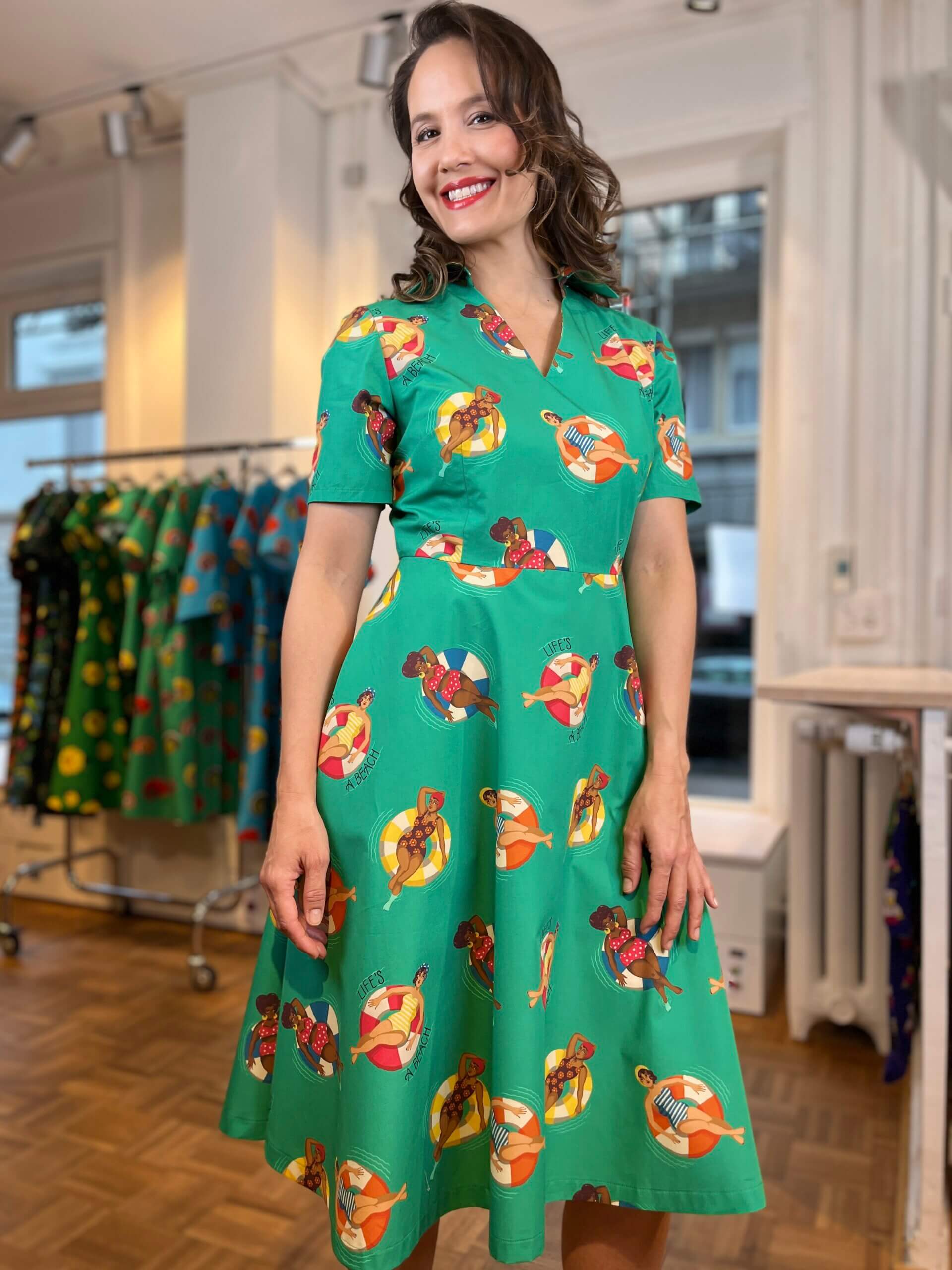 Life’s a beach- Dress with Collar