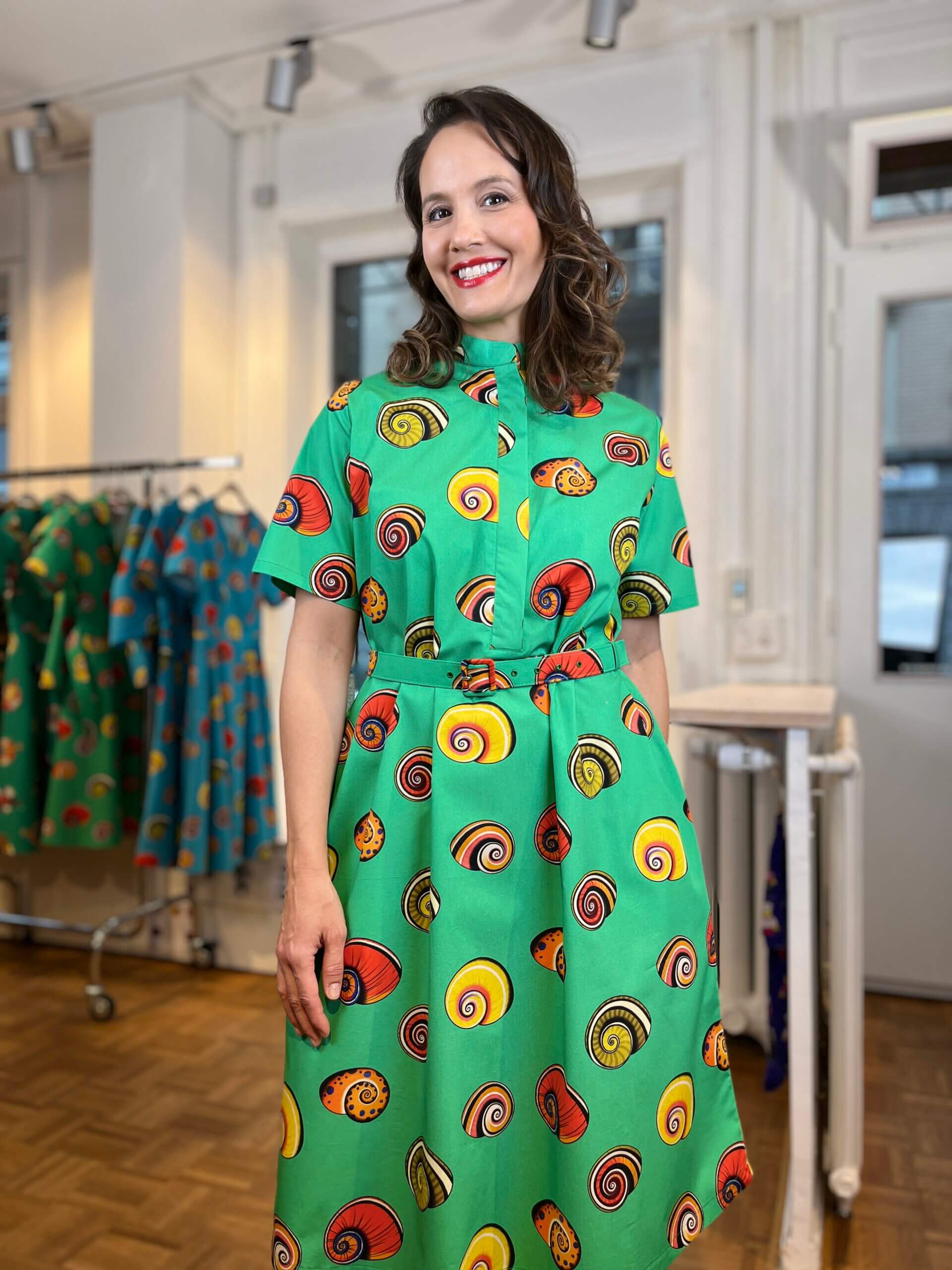 Cuban Snail – Shirtdress with belt